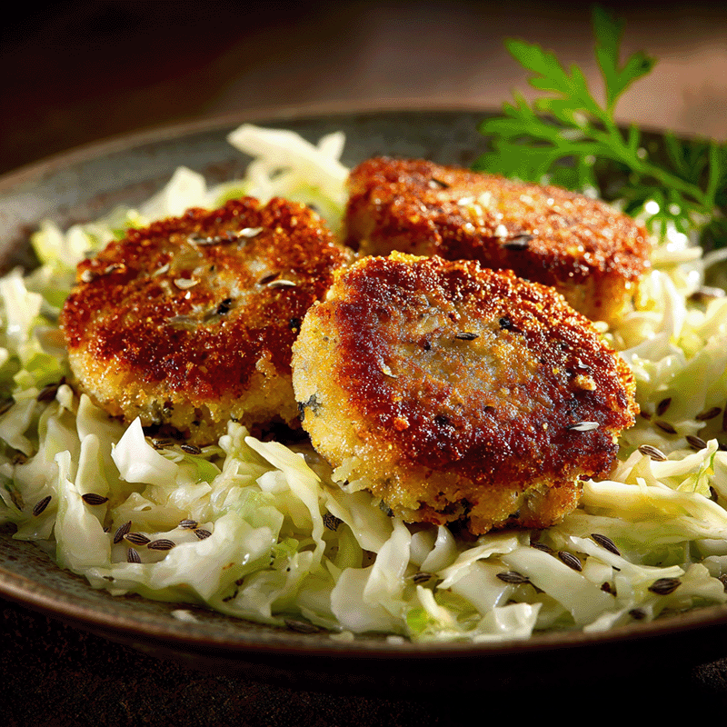 Mehr Informationen zum Thema: Vollwert-Kaspressknödel auf Krautsalat